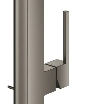 Grohe Plus - izlietnes maisītājs L, ar noteci, Hard Graphite brushed 23851AL3