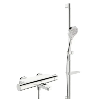 Hansa Optima - dušas komplekts ar vannas termostatu, 3 strūklas veidi, hroms 48372331