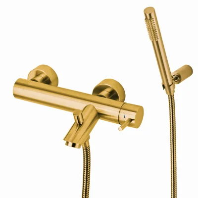 Paffoni Light Exclusive Edition - vannas maisītājs ar piederumiem, birstēts zelts LIG023HGSP