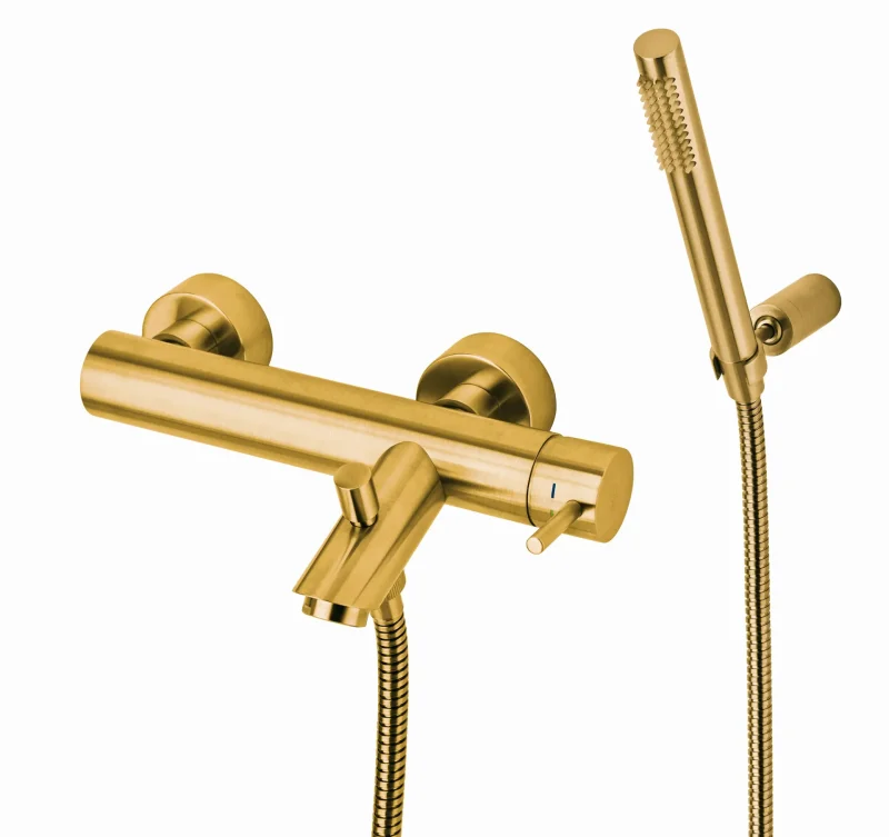 Paffoni Light Exclusive Edition - vannas maisītājs ar piederumiem, birstēts zelts LIG023HGSP