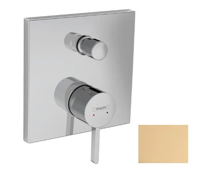 Hansgrohe Finoris - zemapmetuma maisītājs, 2 patērētājiem, birstēts bronzas tonis 76416140
