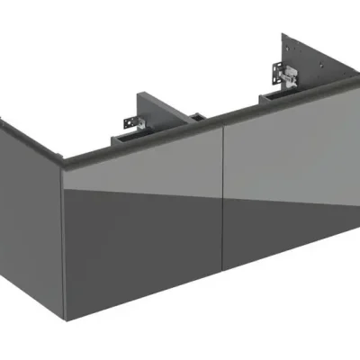 Geberit Acanto - izlietnes skapītis, 118x54x48 cm, 4 atvilktnes, stikls/Lava 503.007.JK.2