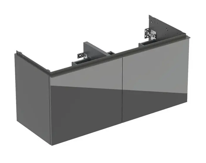 Geberit Acanto - izlietnes skapītis, 118x54x48 cm, 4 atvilktnes, stikls/Lava 503.007.JK.2