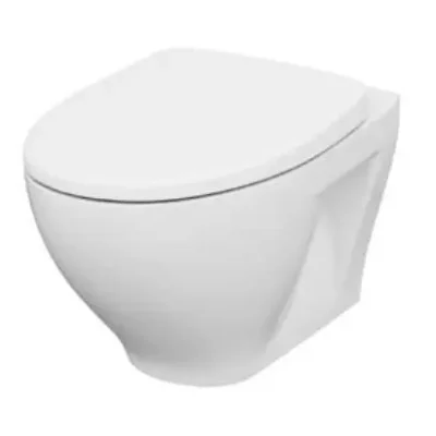 Cersanit Moduo - pie sienas stiprināms WC ar SoftClose sēdekli, CleanOn, balts K701-262