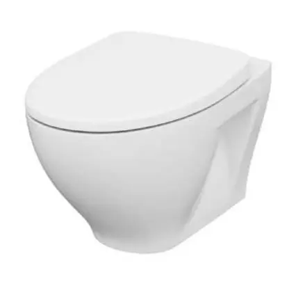 Cersanit Moduo - pie sienas stiprināms WC ar SoftClose sēdekli, CleanOn, balts K701-262