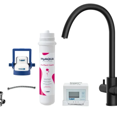 kielle Wimeo - virtuves izlietnes maisītājs ar filtru, matēts melns 10525SFI124