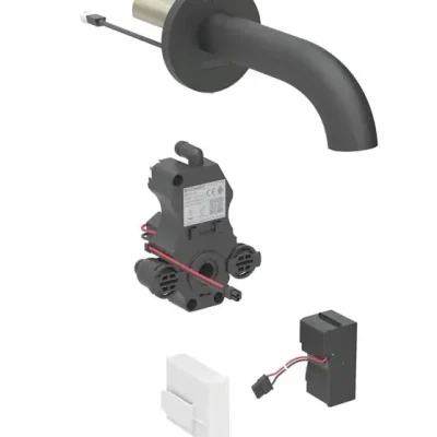 Geberit Piave - elektronisks zemapmetuma izlietnes maisītājs, tīkla barošana, easy to clean, matēti melns 116.282.14.1