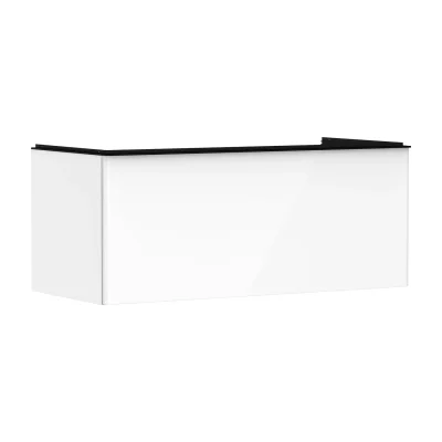 Hansgrohe Xelu Q - izlietnes skapītis, 50x118x55 cm, 1 atvilktne, balts spīdīgs/matēti melns 54062670