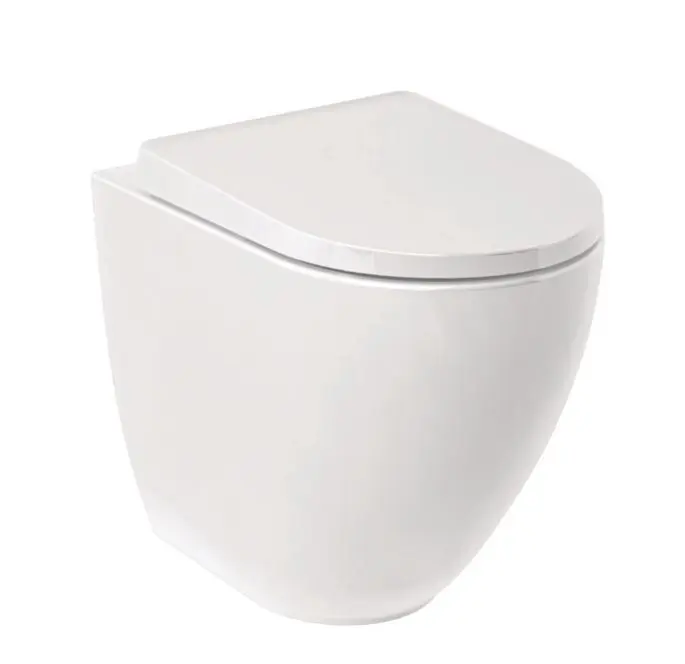 Kludi Resa D - stāvošs WC, Vario izvads, Rimless, balts spīdīgs 24WCB0443