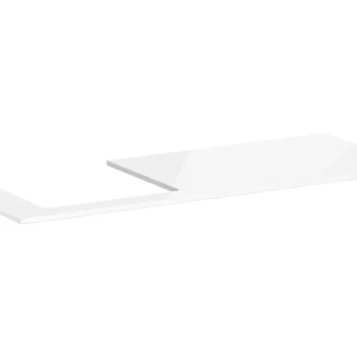 Hansgrohe Xelu Q - izlietnes plātne 136x55 cm, izgriezums kreisajā pusē, balta spīdīga 54097050