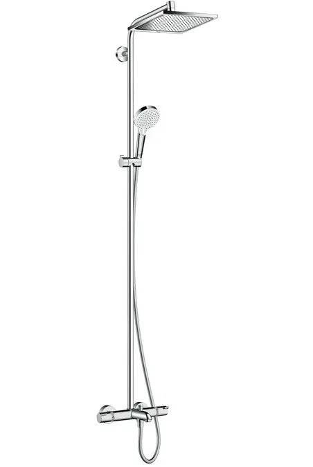 Hansgrohe Crometta - termostata vannas maisītājs E 240 Showerpipe ar piederumiem, hroms 27298000