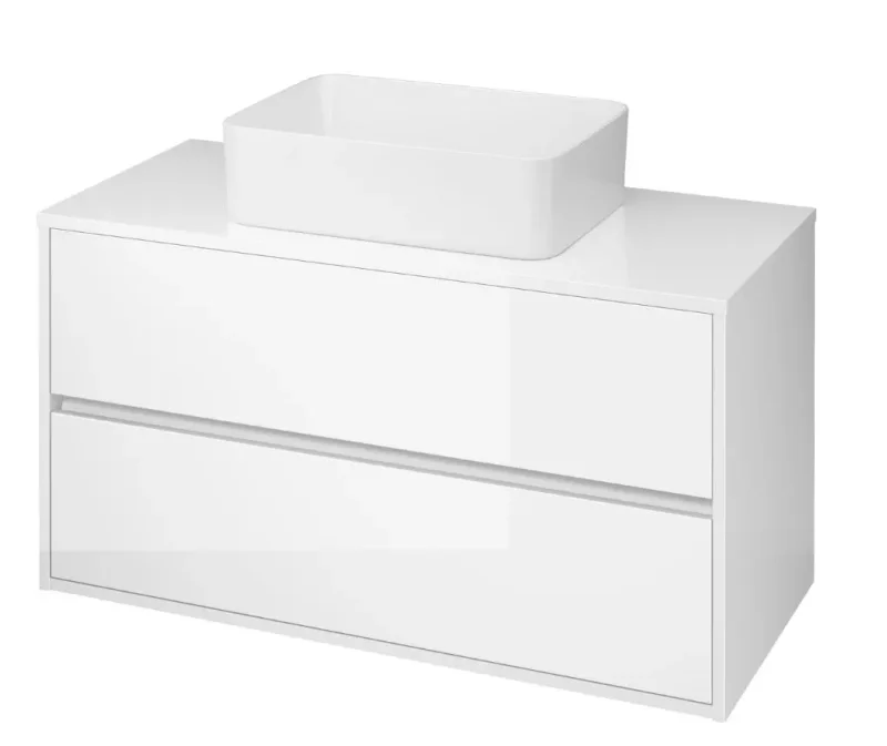 Cersanit Crea - izlietnes zemskapis, 53x100x45 cm, 2 atvilktnes, balts S924-006