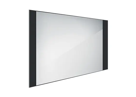Nimco spogulis - spogulis ar LED apgaismojumu, 100x60 cm, alumīnijs/melns ZPC 41004-90
