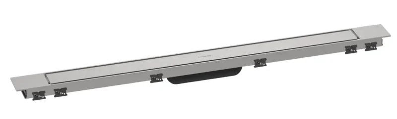 Hansgrohe RainDrain Match Plus - dušas noteka 90 cm, ar resti, matēts tērauds 56216800