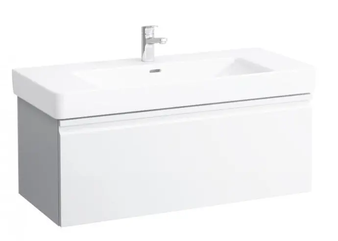 Laufen Pro S - izlietnes skapītis, 101x45x39 cm, 1 atvilktne, balts spīdīgs H4835510964751