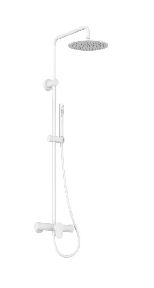 Ravak Spring - dušas komplekts ar maisītāju, diametrs 25 cm, matēti balts X070581