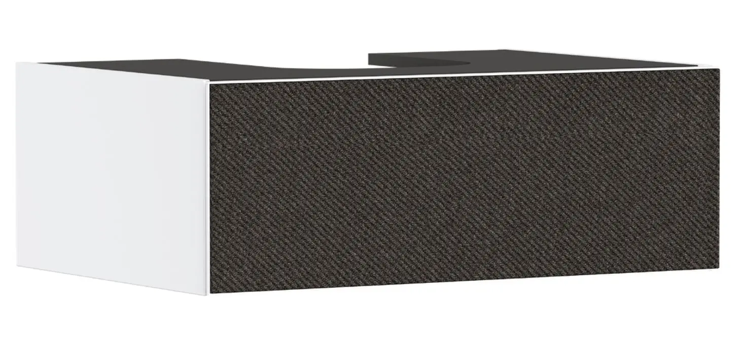 Hansgrohe Xevolos E - izlietnes skapītis, 28x78x55 cm, 1 atvilktne, matēti balts/tekstils tumši pelēks 54310660