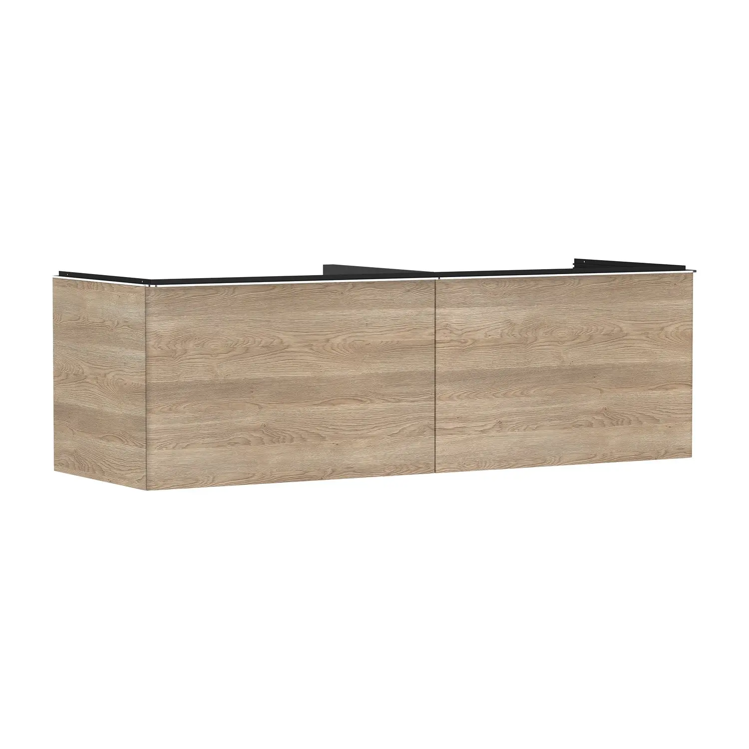 Hansgrohe Xelu Q - izlietnes apakškabinets, 50x156x55 cm, 2 atvilktnes, dabīgs ozols/hroms 54072000