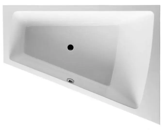 Duravit Paiova - asimetriska vanna, 180x140 cm, labā puse, balta 700217000000000