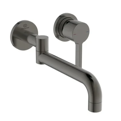 Ideal Standard Gusto - zemapmetuma virtuves izlietnes maisītājs, 2 caurumu montāža, Magnetic Grey BD426A5
