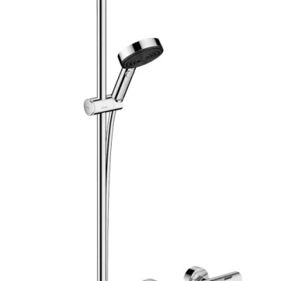 Hansgrohe Pulsify Select S - dušas komplekts ar termostatu, 3 strūklas veidi, EcoSmart, hroms 24261000