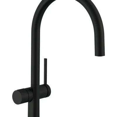 Hansgrohe M54 - virtuves izlietnes maisītājs Talis 220, ierīču noslēgvārsts, matēti melns 72805670