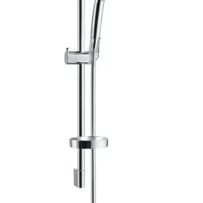 Hansgrohe Croma 100 - komplekts - rokas duša Vario + sienas stienis Unica'C 0,65 m, hromēts 27772000