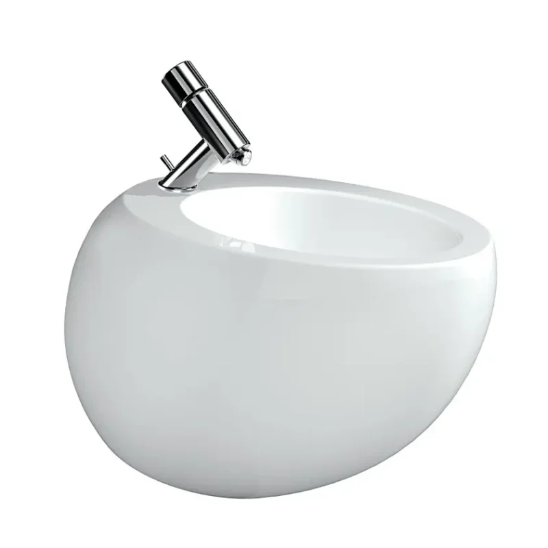 Laufen Il Bagno Alessi One - sienas bidē, ūdens pieslēgums sānos, LCC, balts H8309714003041