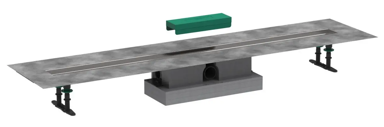 Hansgrohe uBox universal - komplekts standarta uzstādīšanai 1200 dušas renēm, gatavais komplekts, nerūsējošais tērauds 56027180