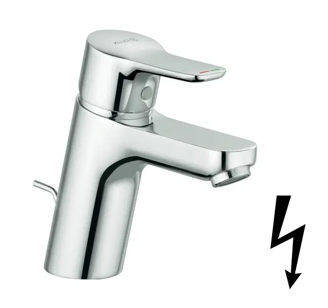 Kludi Pure&Easy - izlietnes maisītājs ar noteci, hroms 372760565
