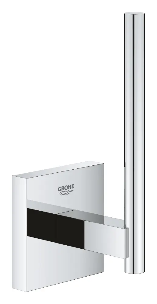 Grohe QuickFix Start Cube - rezerves tualetes papīra turētājs, hromēts 40979000