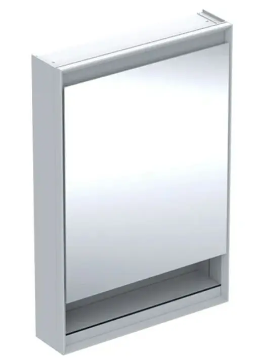 Geberit ONE - spoguļskapis ar LED apgaismojumu, 60x90x15 cm, eņģes labajā pusē, ar nišu, metāls 505.831.00.1
