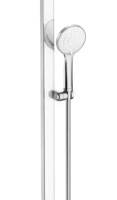 Duravit dušas - komplekts rokas duša, stienis un šļūtene, 3 strūklas veidi, hroms/balts UV0682004005