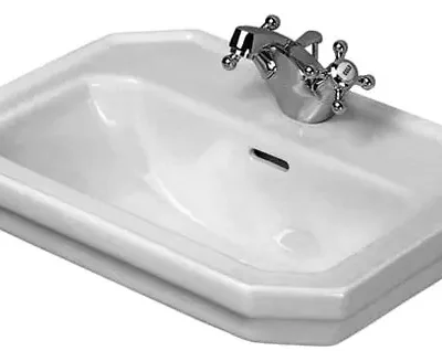 Duravit 1930 - rokas izlietne, ar pārplūdi, 1 caurums jaucējkrānam, 50x37 cm, balta 0785500000