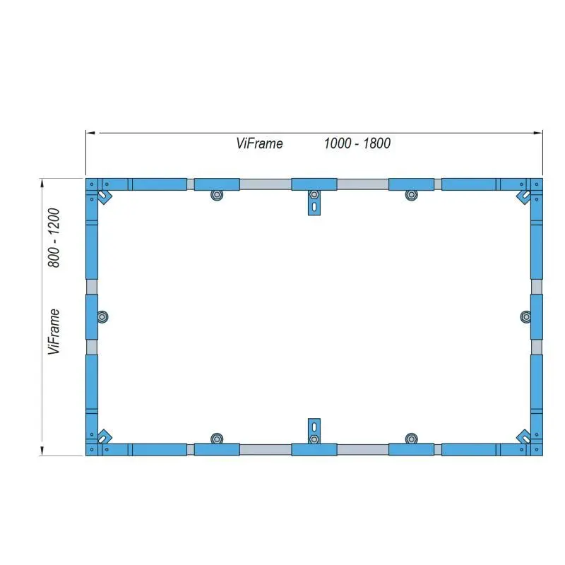 Villeroy & Boch piederumi - uzstādīšanas rāmis ViFrame mazākām dušas paliktņiem, no Quaryl no 1000x1000 mm U91412400