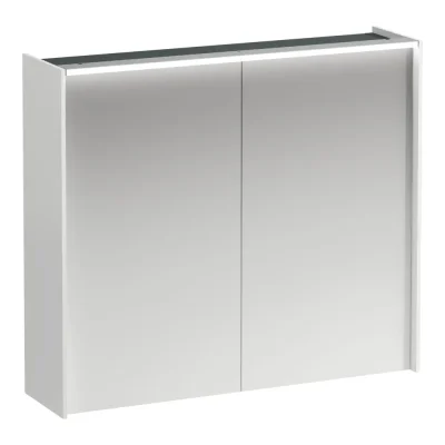 Laufen Lani - spoguļskapis ar LED apgaismojumu, 71x82x21 cm, 2 durvis, balts matēts H4037621122601