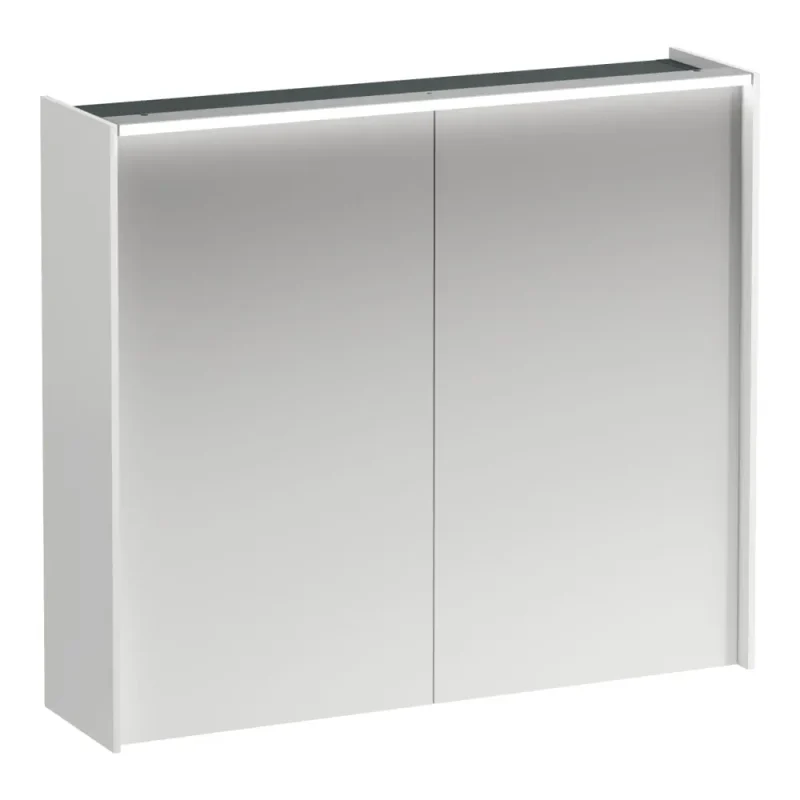 Laufen Lani - spoguļskapis ar LED apgaismojumu, 71x82x21 cm, 2 durvis, balts matēts H4037621122601