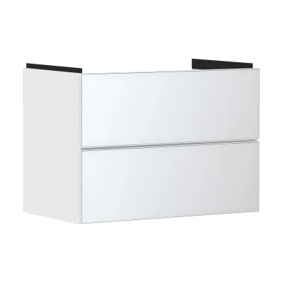 Hansgrohe Xevolos E - izlietnes skapītis 78x58x48 cm, 2 atvilktnes, matēti balts/metāliskais balts 54178320