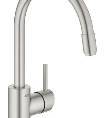 Grohe Concetto - virtuves izlietnes maisītājs ar izvelkamu trauku dušu, SuperSteel 32663DC3