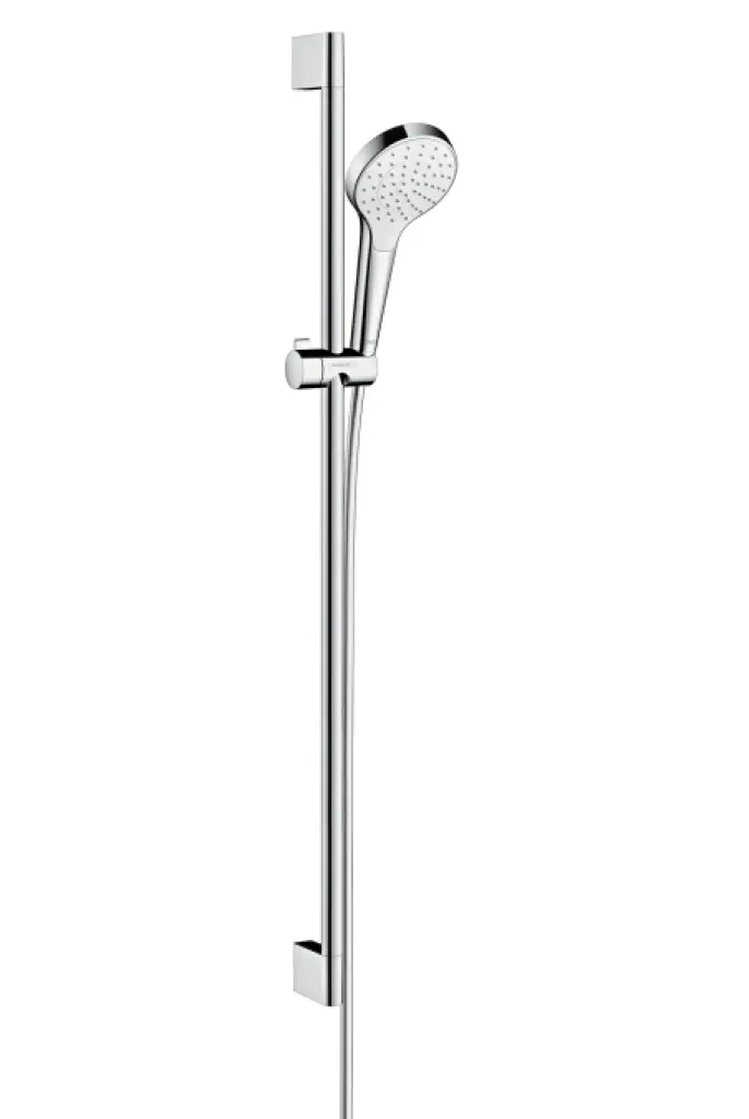 Hansgrohe Croma Select S - dušas komplekts 1jet 0,90 m, EcoSmart 9 l/min, balts / hromēts 26575400