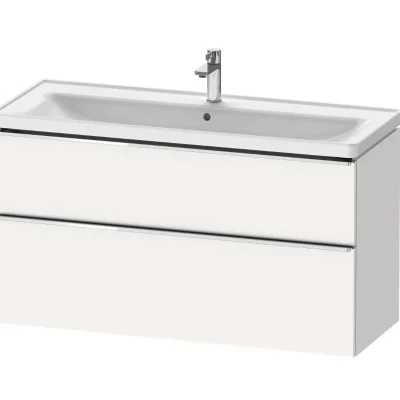 Duravit D-Neo - izlietnes skapītis, 118 x 63 x 45 cm, 2 atvilktnes, matēti balts DE4391010180000