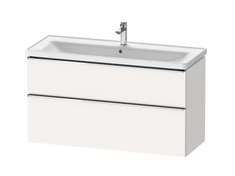 Duravit D-Neo - izlietnes skapītis, 118 x 63 x 45 cm, 2 atvilktnes, matēti balts DE4391010180000