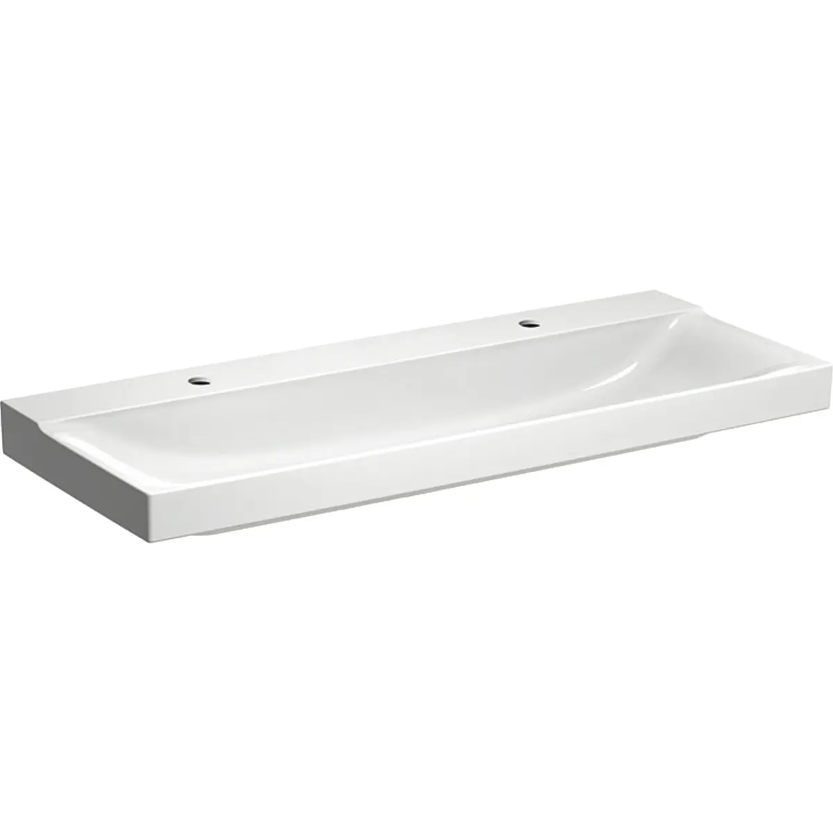 Geberit Xeno 2 - izlietne, 120x48 cm, ar KeraTect, balta 500.550.01.1