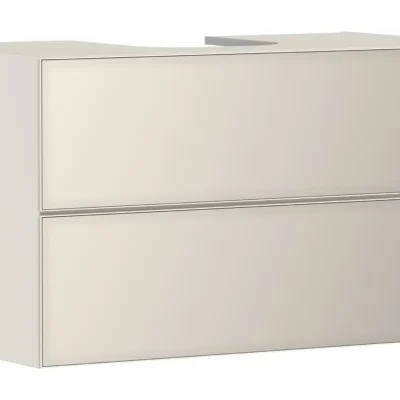 Hansgrohe Xevolos E - izlietnes apakškabinets 98x56x55 cm, 2 atvilktnes, matēti bēšs/metāliskais bēšs 54191790