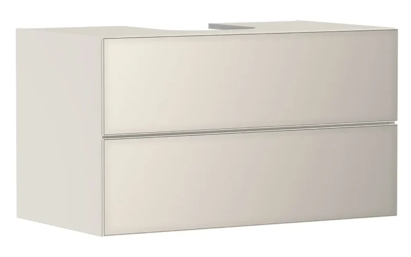 Hansgrohe Xevolos E - izlietnes apakškabinets 98x56x55 cm, 2 atvilktnes, matēti bēšs/metāliskais bēšs 54191790