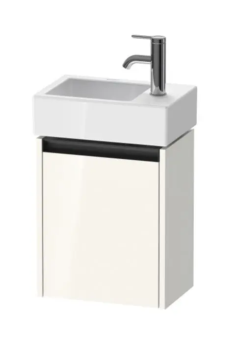 Duravit Ketho.2 - izlietnes skapītis 44x36x24 cm, ar 1 durvīm, eņģes labajā pusē, balts spīdīgs K25071R22220000