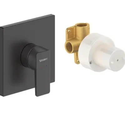 Duravit Manhattan - zemapmetuma dušas maisītājs, ar iebūvējamo korpusu, matēti melns MH4210007046