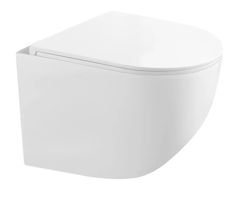 kielle Gaia - pie sienas kompakts WC ar SoftClose sēdekli, Rimless, balts 30115003