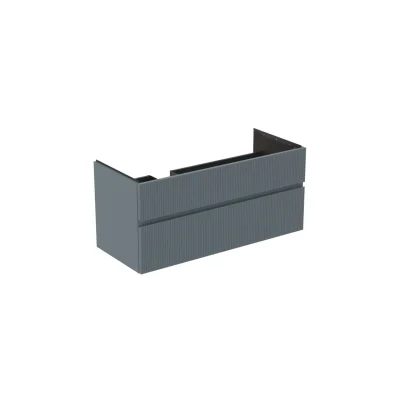 Ideal Standard Finesse - izlietnes skapītis 120x51x55 cm, 2 atvilktnes, rievots matēts Ashblue E3447UQ