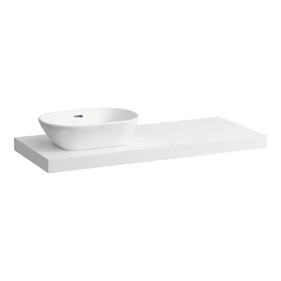 Laufen Lani - izlietnes virsma, 118 cm, izgriezums kreisajā pusē, balta matēta H4046721122601